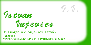 istvan vujevics business card