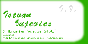 istvan vujevics business card